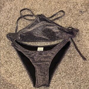 Wild Fable Glittery Black Top